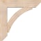 Ekena Millwork Thorton Slat Smooth Bracket w/ Offset Brace, Douglas Fir, 7 1/2"W x 32"D x 32"H BKT0806X32X32THR06SDF - alternate 4